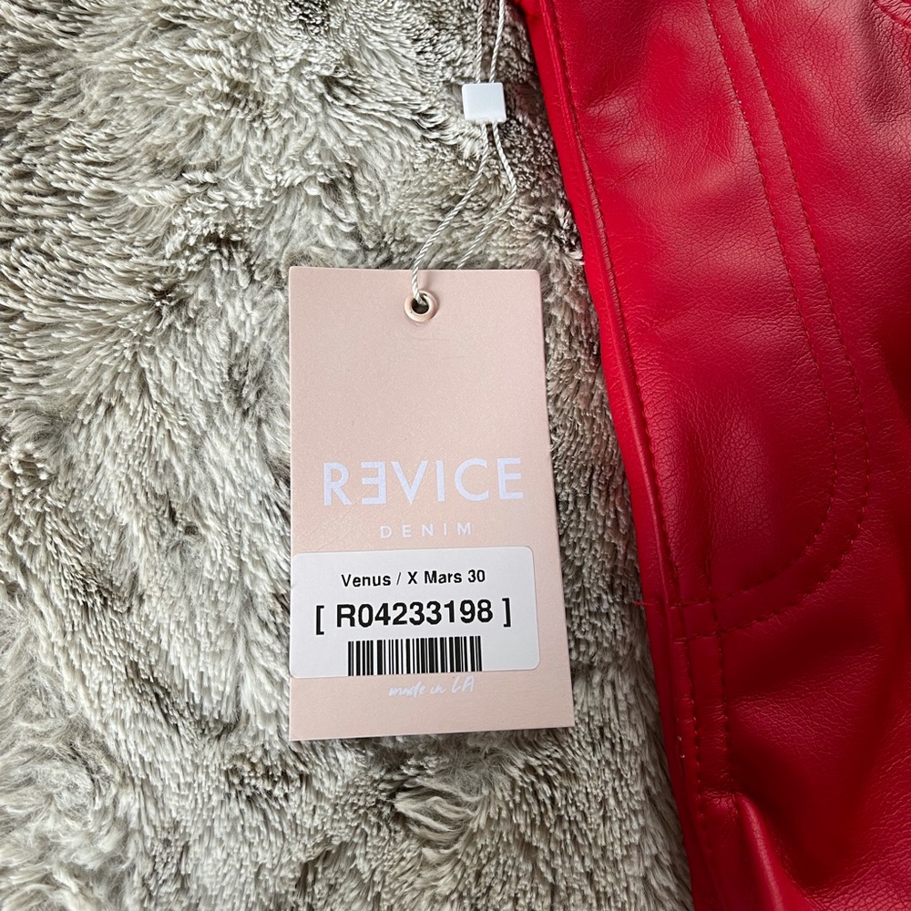 Revice Denim Venus x Mars Red Leather Pants - Picture 9 of 14